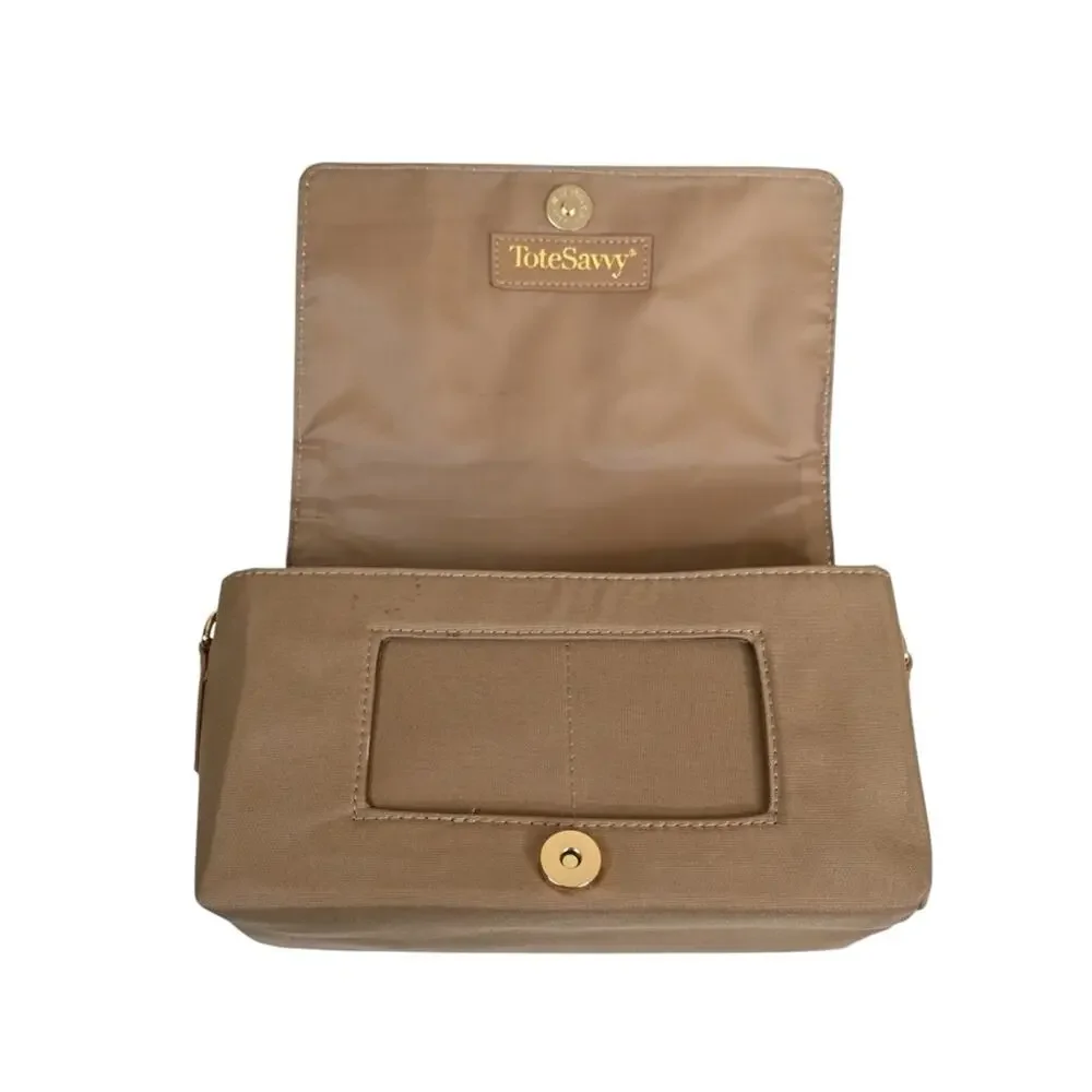Tote Savvy Change Kit + Mini Crossbody in Khaki NEW